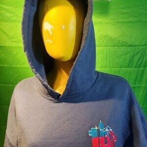 1UP hoodie XL woman cool blue hoodie winter graffiti